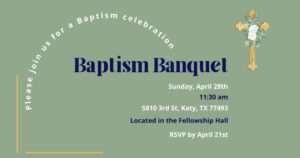 Baptism Banquet