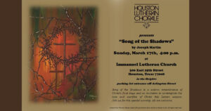 Houston Lutheran Chorale Lenten Concert
