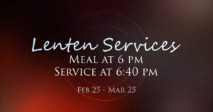 Lenten & Easter Schedule 2026