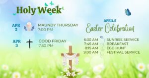 Lenten & Easter Schedule 2026